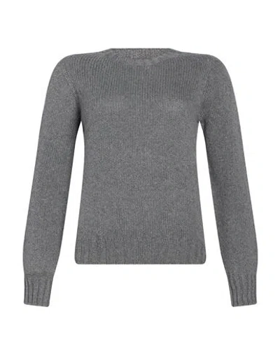 Aragona Woman Sweater Grey Size 4 Cashmere In Gray