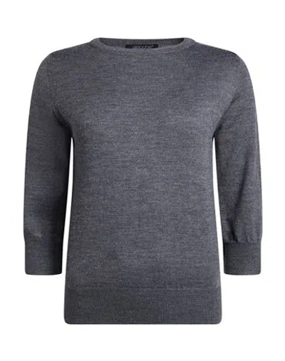 Aragona Woman Sweater Grey Size 4 Merino Wool In Gray