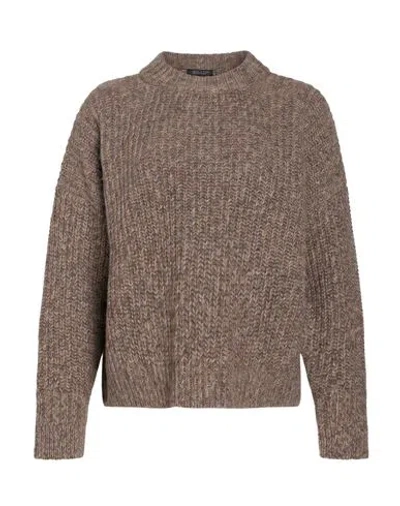 Aragona Woman Sweater Grey Size 6 Baby Alpaca Wool, Merino Wool In Multi