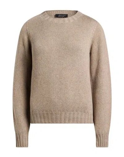 Aragona Woman Sweater Grey Size 6 Cashmere In Brown