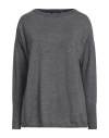 Aragona Woman Sweater Grey Size 8 Merino Wool In Gray