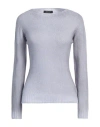 Aragona Woman Sweater Grey Size 6 Wool, Cashmere