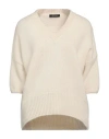Aragona Woman Sweater Ivory Size 10 Cashmere In White