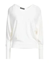 Aragona Woman Sweater Ivory Size 10 Merino Wool In White