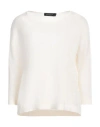Aragona Woman Sweater Ivory Size 10 Merino Wool In White