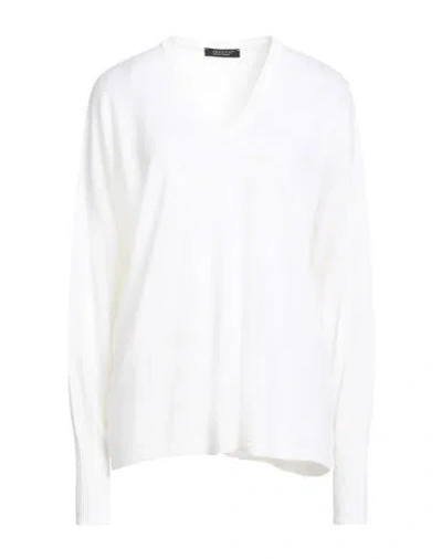 Aragona Woman Sweater Ivory Size 10 Merino Wool In White