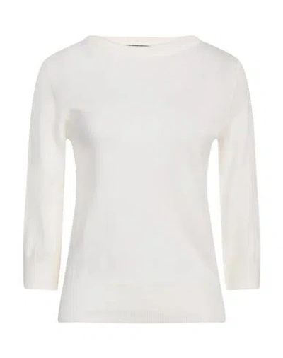 Aragona Woman Sweater Ivory Size 8 Merino Wool In White