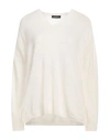 Aragona Woman Sweater Ivory Size 12 Cashmere In White