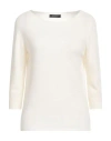 Aragona Woman Sweater Ivory Size 12 Cashmere In White
