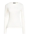 Aragona Woman Sweater Ivory Size 6 Merino Wool In White