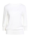 Aragona Woman Sweater Ivory Size 8 Merino Wool In White