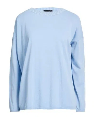 Aragona Woman Sweater Light Blue Size 10 Cotton