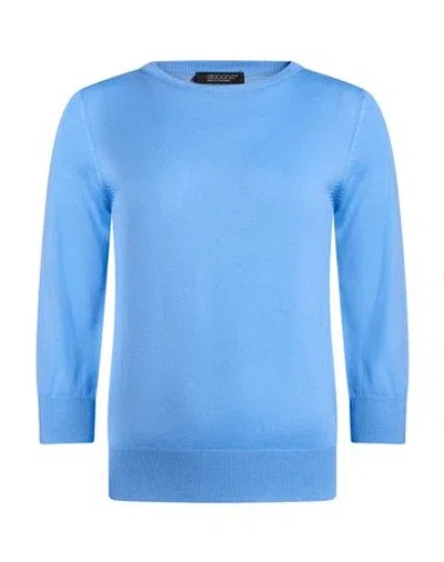 Aragona Woman Sweater Light Blue Size 6 Merino Wool