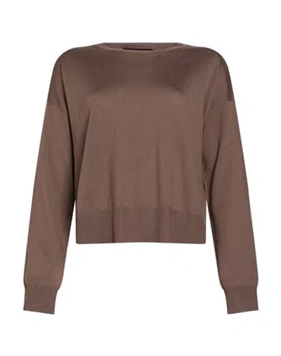 Aragona Woman Sweater Light Brown Size 2 Merino Wool In Beige