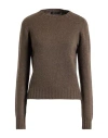 Aragona Woman Sweater Light Brown Size 8 Cashmere