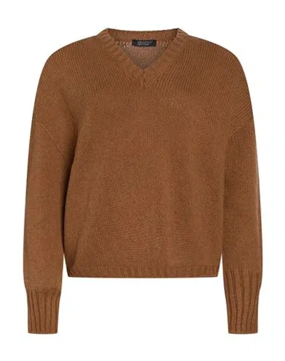 Aragona Woman Sweater Light Brown Size 8 Cashmere In Multi