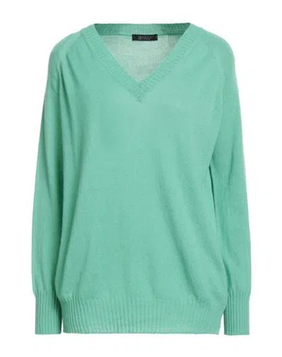 Aragona Woman Sweater Light Green Size 10 Cashmere