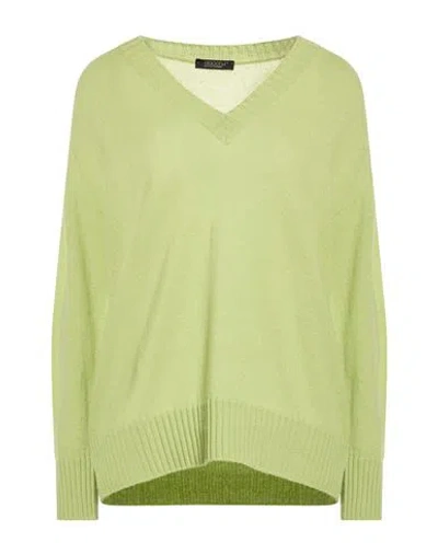 Aragona Woman Sweater Light Green Size 10 Cashmere