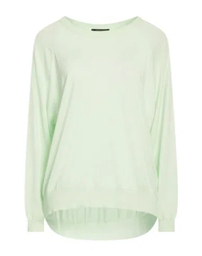 Aragona Woman Sweater Light Green Size 10 Silk, Cashmere