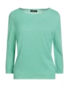 Aragona Woman Sweater Light Green Size 12 Cashmere