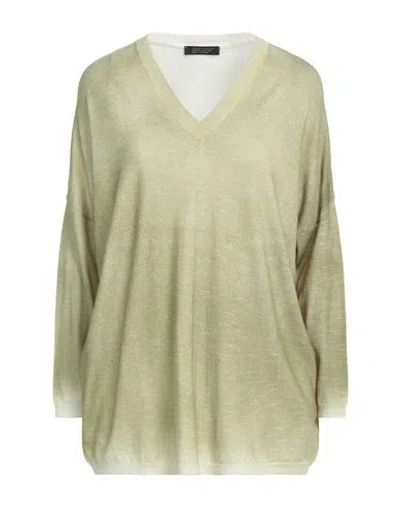 Aragona Woman Sweater Light Green Size 8 Merino Wool