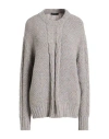 Aragona Woman Sweater Light Grey Size 10 Alpaca Wool, Merino Wool In Gray