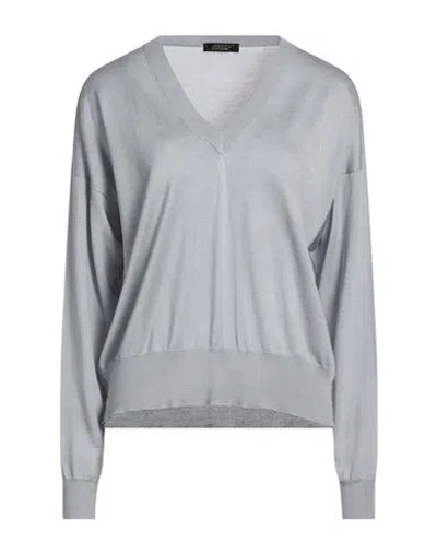 Aragona Woman Sweater Light Grey Size 10 Silk, Cashmere In Gray