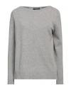 Aragona Woman Sweater Light Grey Size 12 Cashmere