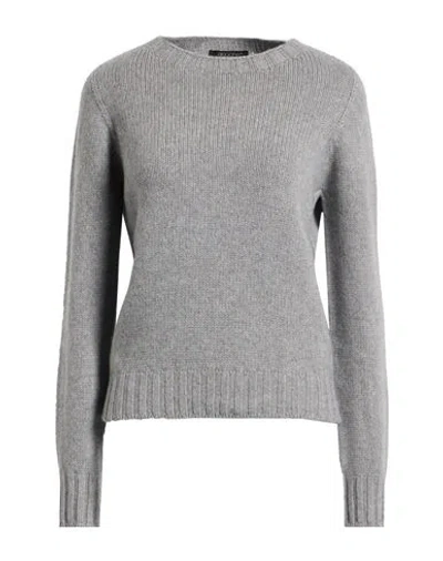 Aragona Woman Sweater Light Grey Size 6 Cashmere In Gray