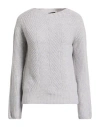 Aragona Woman Sweater Light Grey Size 8 Wool, Cashmere In Gray