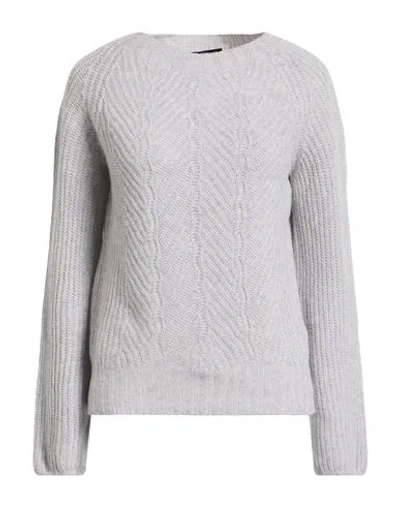 Aragona Woman Sweater Light Grey Size 8 Wool, Cashmere In Gray
