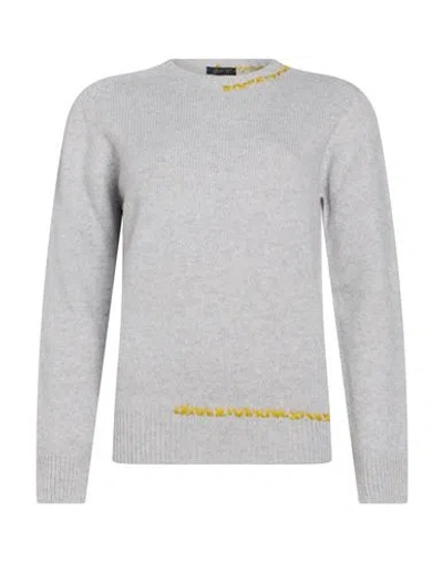 Aragona Woman Sweater Light Grey Size 8 Wool, Cashmere In Gray