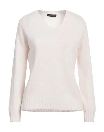 Aragona Woman Sweater Light Pink Size 10 Wool, Cashmere