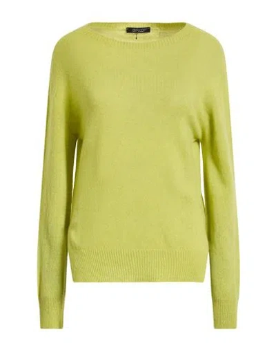 Aragona Woman Sweater Lime Green Size 10 Cashmere