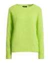 Aragona Woman Sweater Lime Green Size 10 Wool, Cashmere