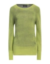 Aragona Woman Sweater Lime Green Size 6 Cotton In Green