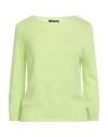 Aragona Woman Sweater Lime Green Size 8 Cashmere In Green