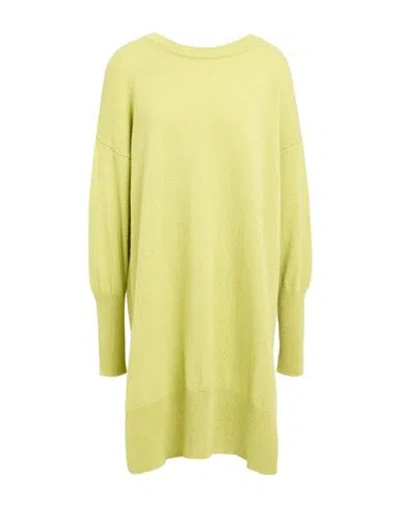 Aragona Woman Sweater Lime Green Size 8 Cashmere