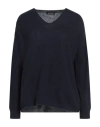 Aragona Woman Sweater Midnight Blue Size 8 Cashmere
