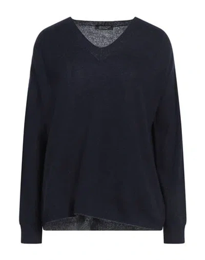 Aragona Woman Sweater Midnight Blue Size 8 Cashmere
