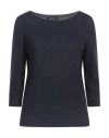 Aragona Woman Sweater Midnight Blue Size 10 Cashmere