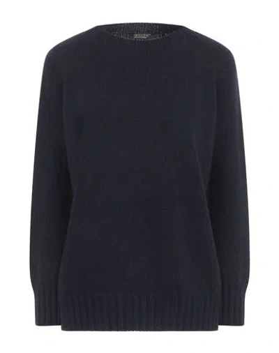 Aragona Woman Sweater Midnight Blue Size 10 Cashmere
