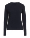 Aragona Woman Sweater Black Size 6 Cashmere In Blue