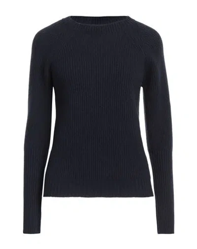Aragona Woman Sweater Black Size 6 Cashmere In Blue