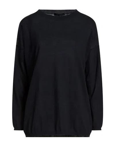 Aragona Woman Sweater Midnight Blue Size 10 Cotton