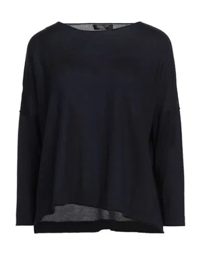Aragona Woman Sweater Midnight Blue Size 10 Merino Wool