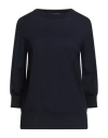 Aragona Woman Sweater Midnight Blue Size 10 Merino Wool