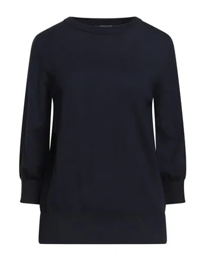 Aragona Woman Sweater Midnight Blue Size 10 Merino Wool