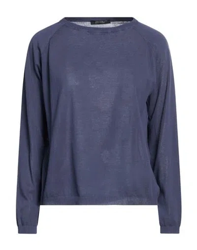 Aragona Woman Sweater Midnight Blue Size 12 Cotton