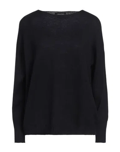 Aragona Woman Sweater Midnight Blue Size 12 Merino Wool